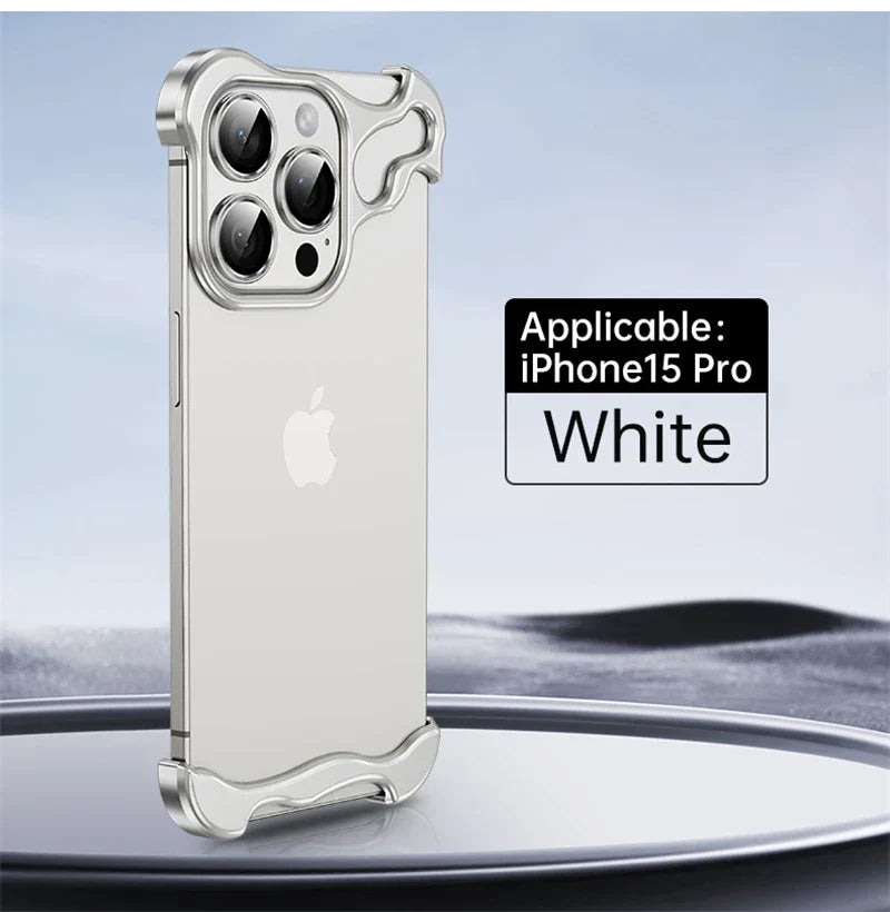 Luxury Alien Metal Borderless Phone Case _Shockproof Aluminum Alloy Back Cover