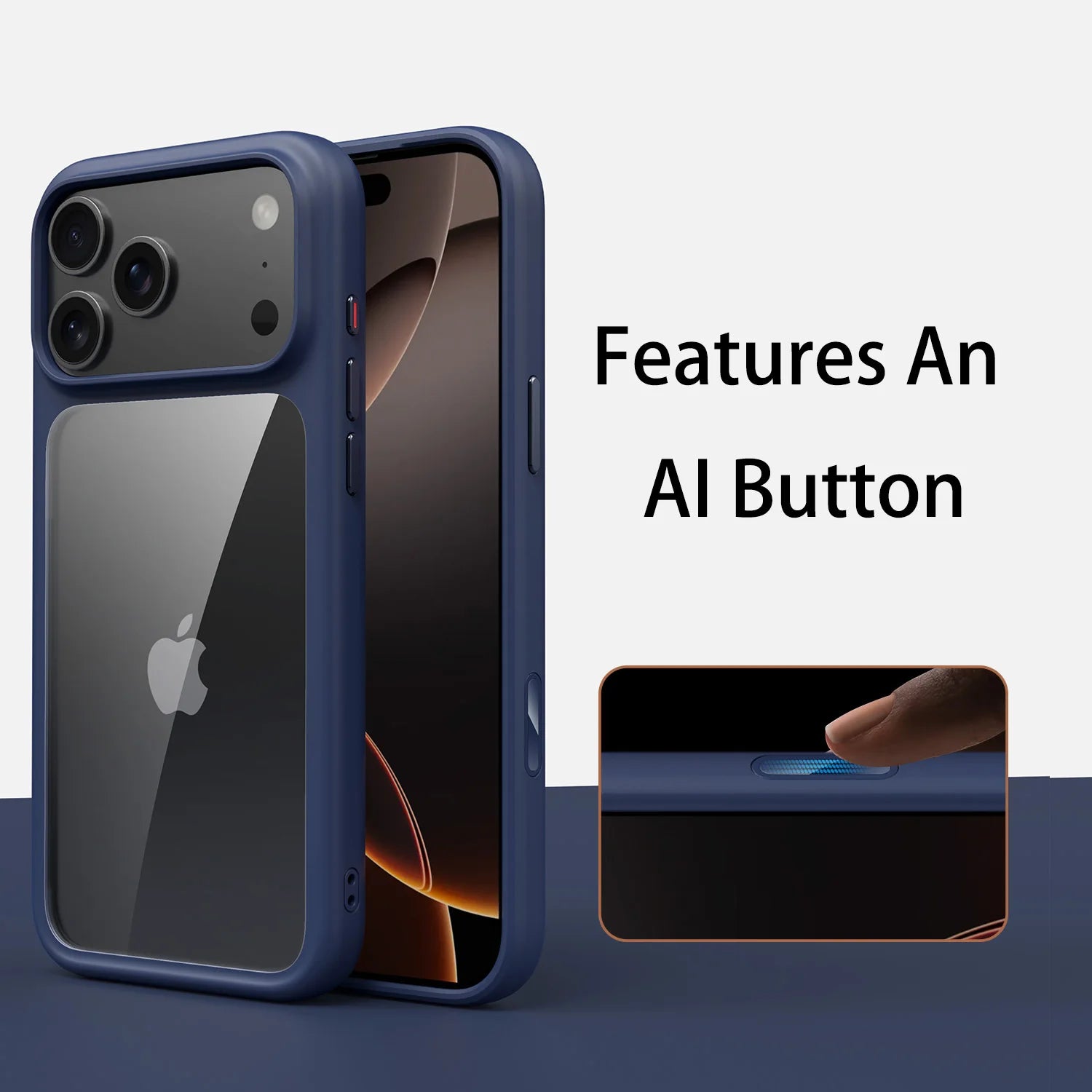 Luxury Orange Matte Transparent Magsafe Phone Case for Iphone Metal Buttons/ Skin Feel Shockproof Cover