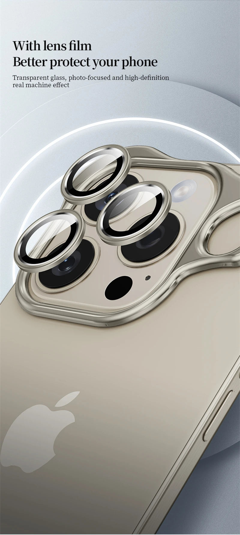Luxury Alien Metal Borderless Phone Case _Shockproof Aluminum Alloy Back Cover