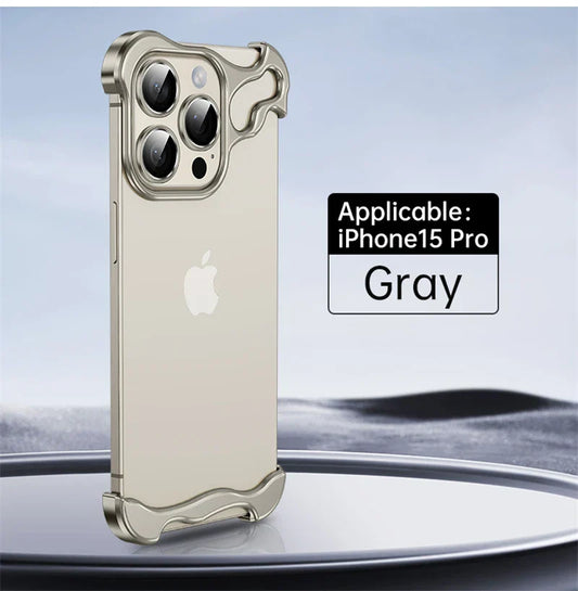 Luxury Alien Metal Borderless Phone Case _Shockproof Aluminum Alloy Back Cover