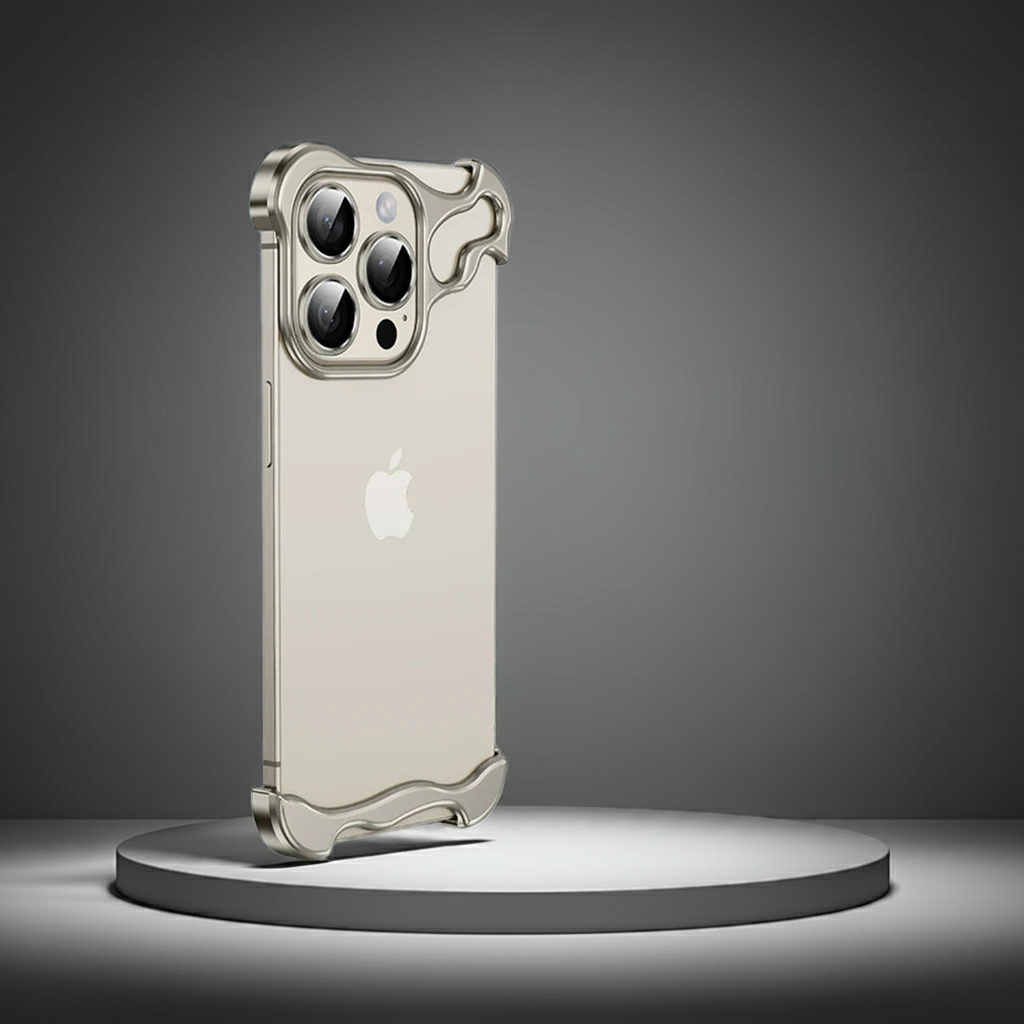 Luxury Alien Metal Borderless Phone Case _Shockproof Aluminum Alloy Back Cover
